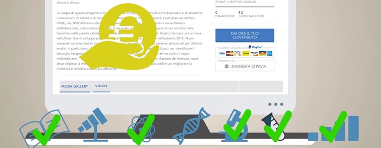 Tre anni di crowdfunding all’Università di Pavia. Il 6 marzo in aula Scarpa tutte le storie di successo
