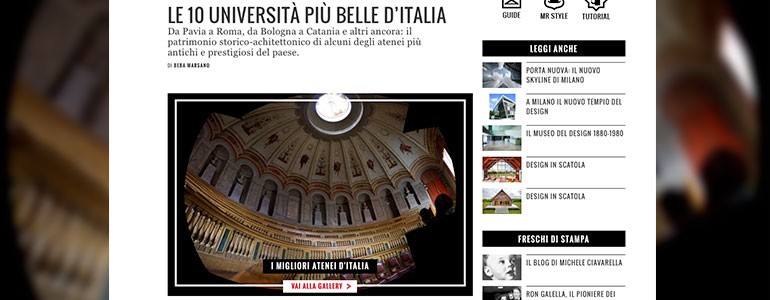 Pavia tra le 10 Università più belle d’Italia