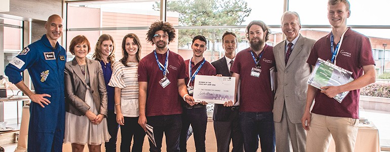 Studente unipv premiato dall’astronauta Luca Parmitano