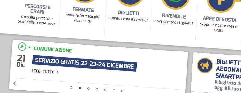 Autobus gratis fino a Natale