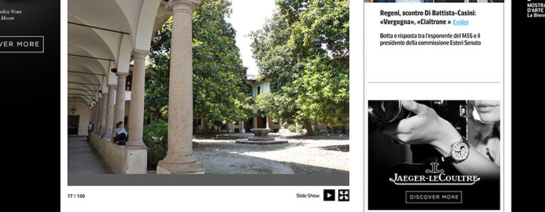 Severgnini: il “Cortile delle Magnolie” tra i 100 buoni motivi per amare l’Italia