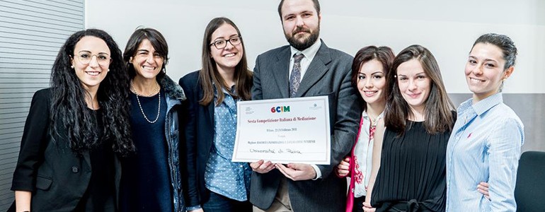 Mediazione, 7 studenti unipv premiati alla competizione italiana