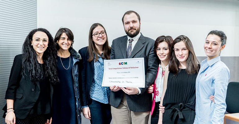 Mediazione 7 studenti unipv premiati alla competizione italiana