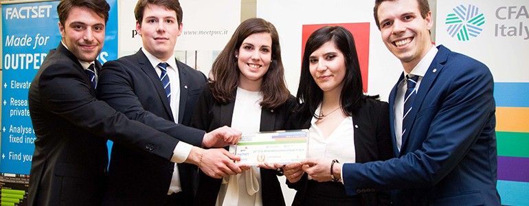 Challenge di finanza, gli studenti unipv primi in classifica