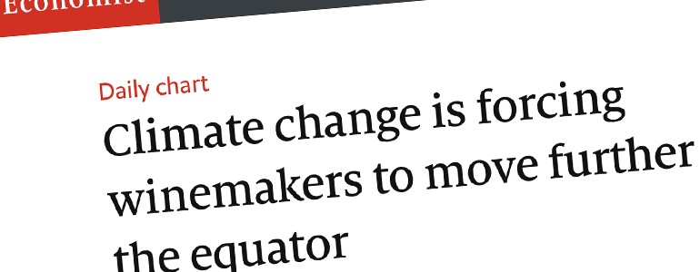 Spin-off dell’Università di Pavia sull’Economist con dati relativi al cambiamento climatico
