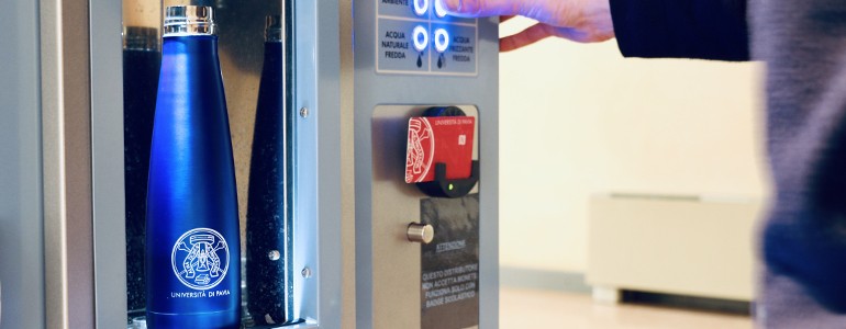 “Unipv plastic free”, attivati i nuovi erogatori d’acqua dell’Università di Pavia