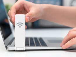 pc portatile con usb router